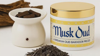 musk oud Premium Oud Bakhoor Pieces 40g